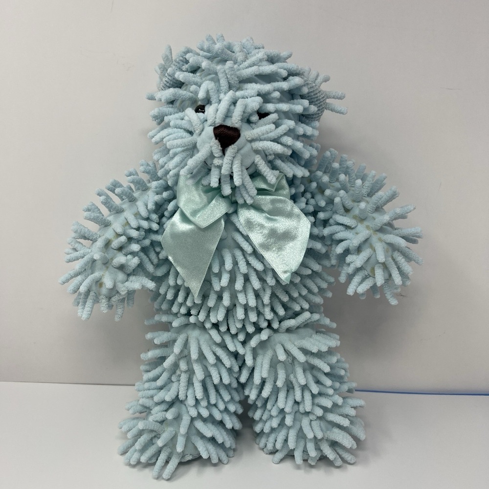 Stephan Baby Blue Nubs Teddy Bear Plush Lovey 12" Soft Sensory‎ Stuffed Animal